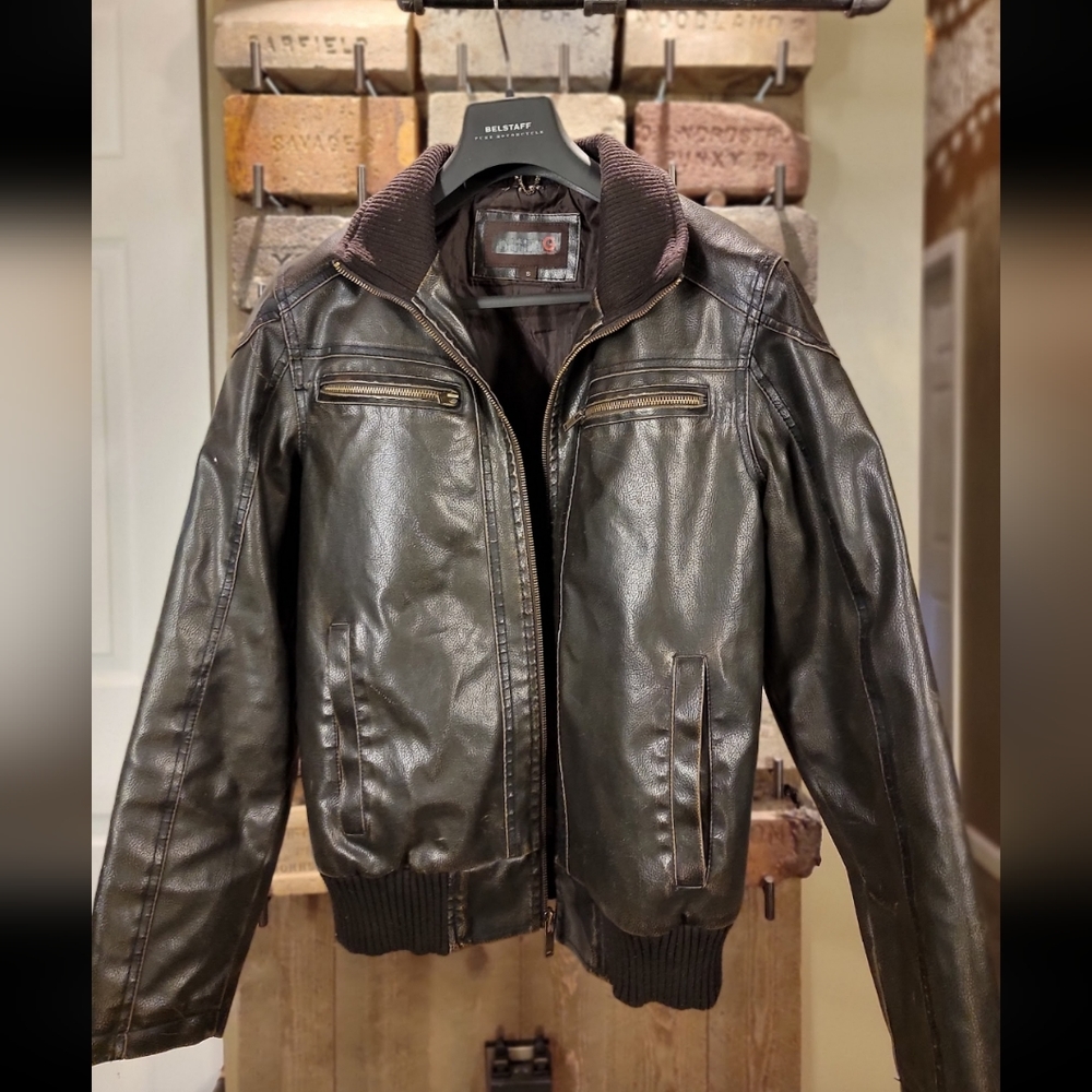 Guess Leather Jacket I sz S I Brown